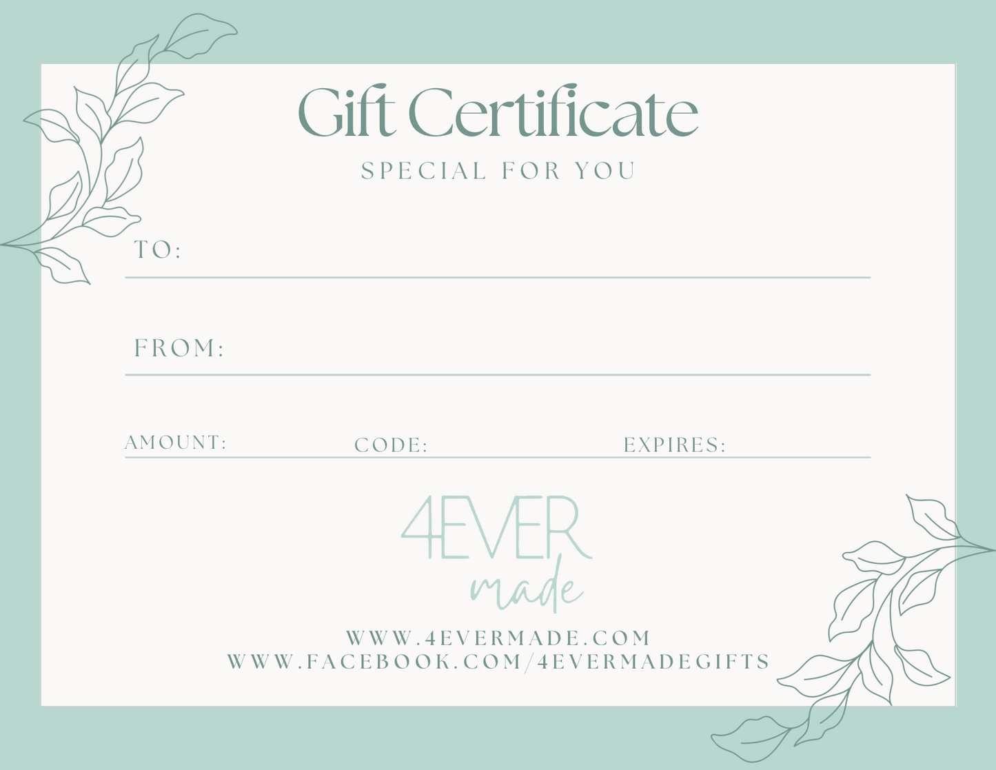 Gift Certificates