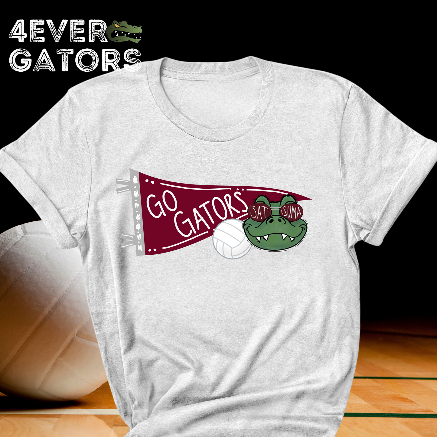 4EVER GATORS~volleyball pennant