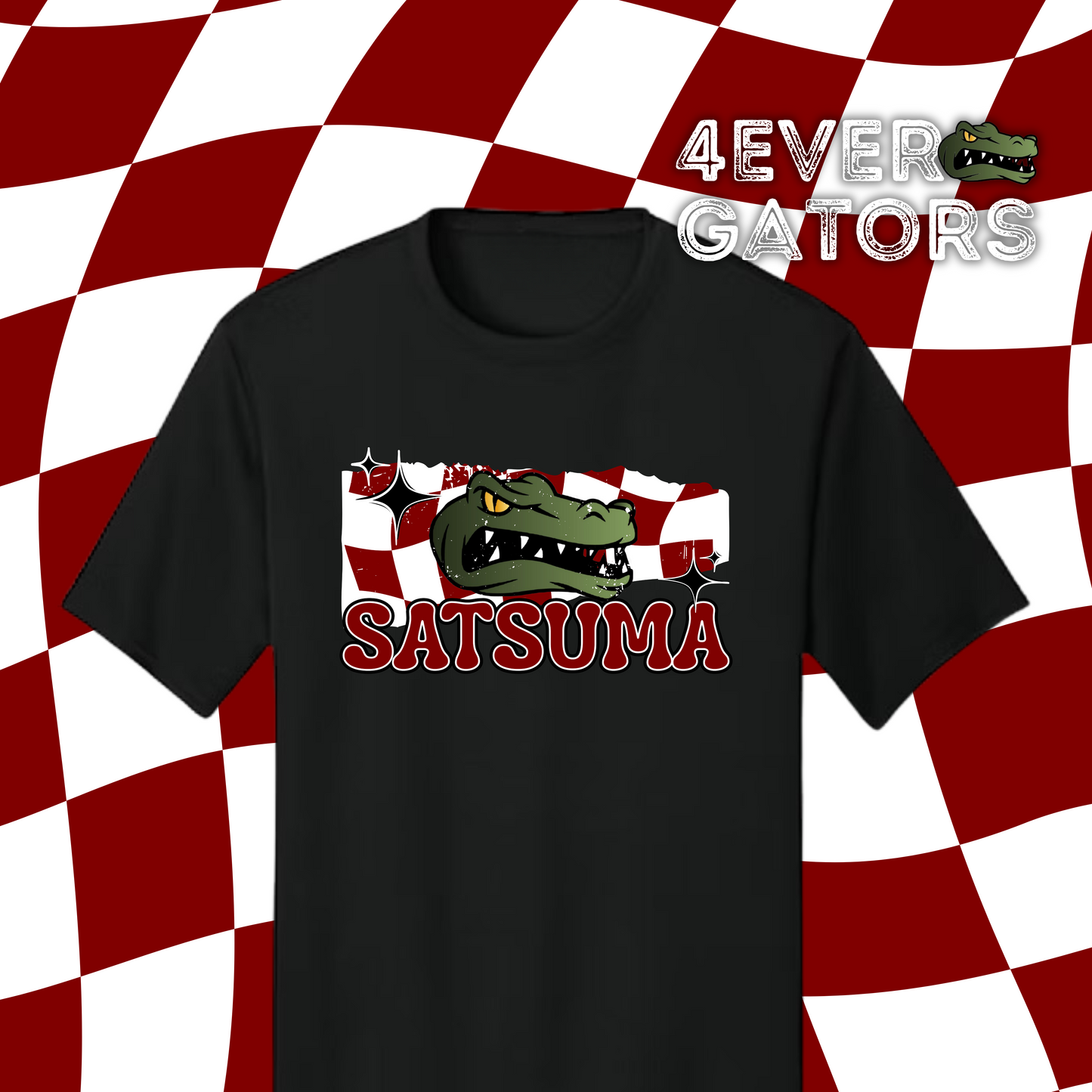 4EVER Gators~Retro check mascot