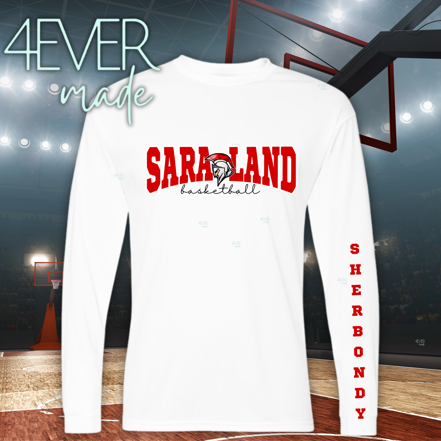 Saraland Basketball Script (2 colors)