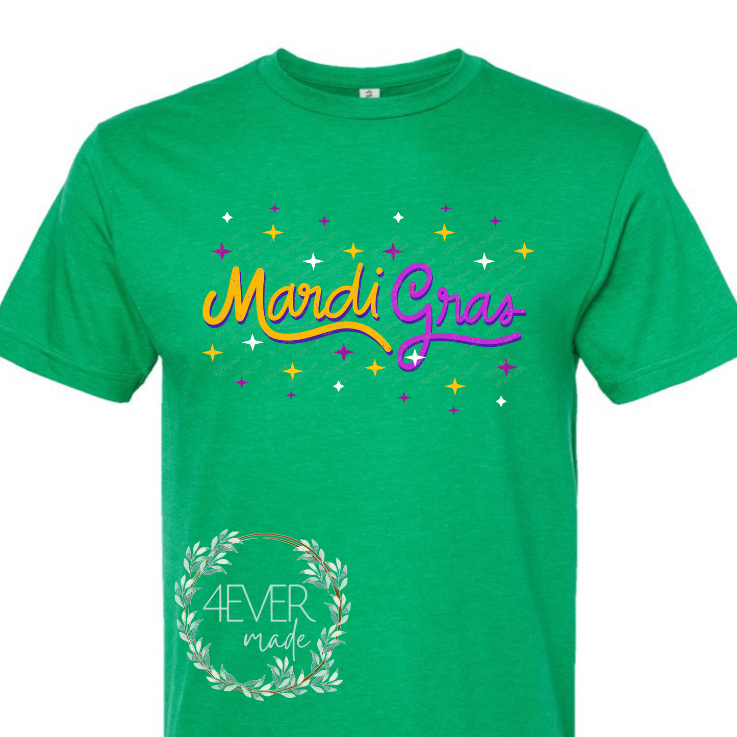 Retro Script Mardi Gras