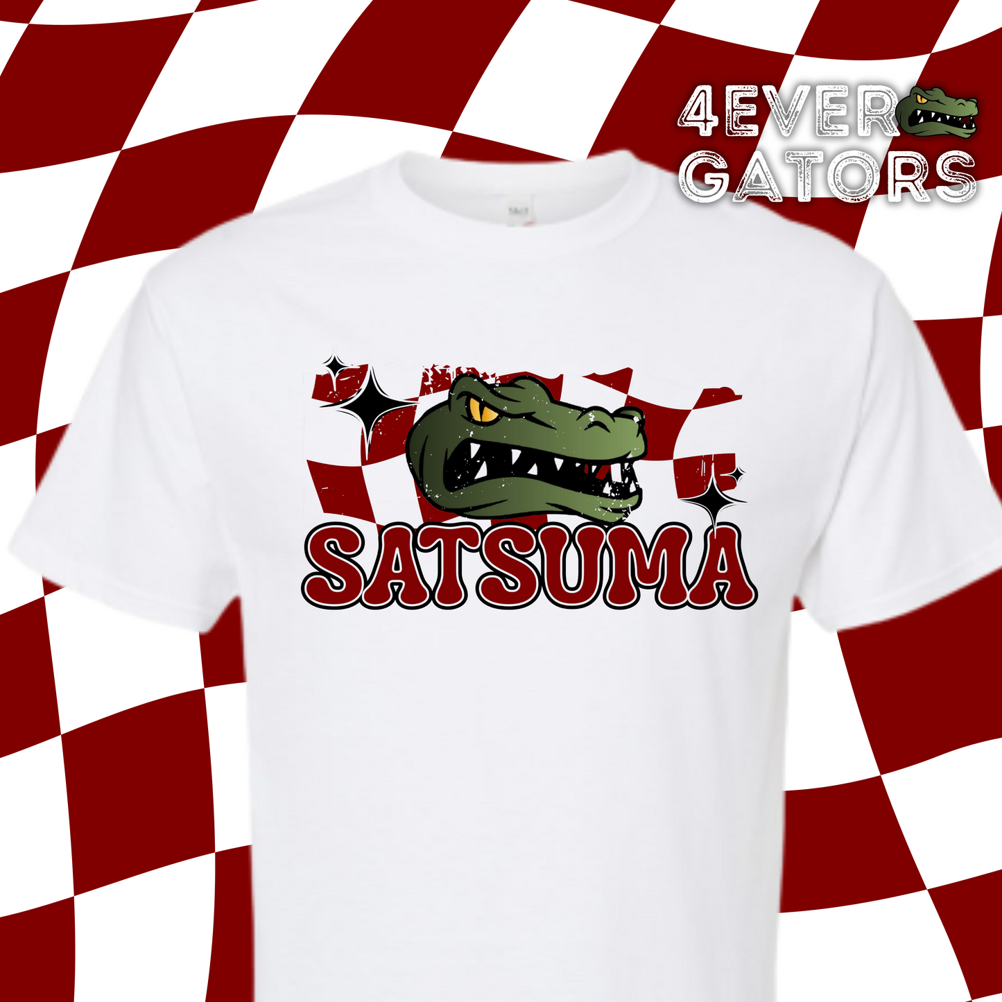 4EVER Gators~Retro check mascot