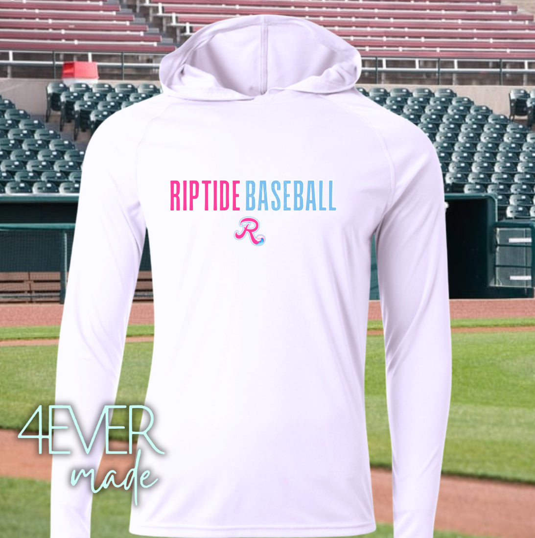 Riptide long sleeve hooded shirt-split