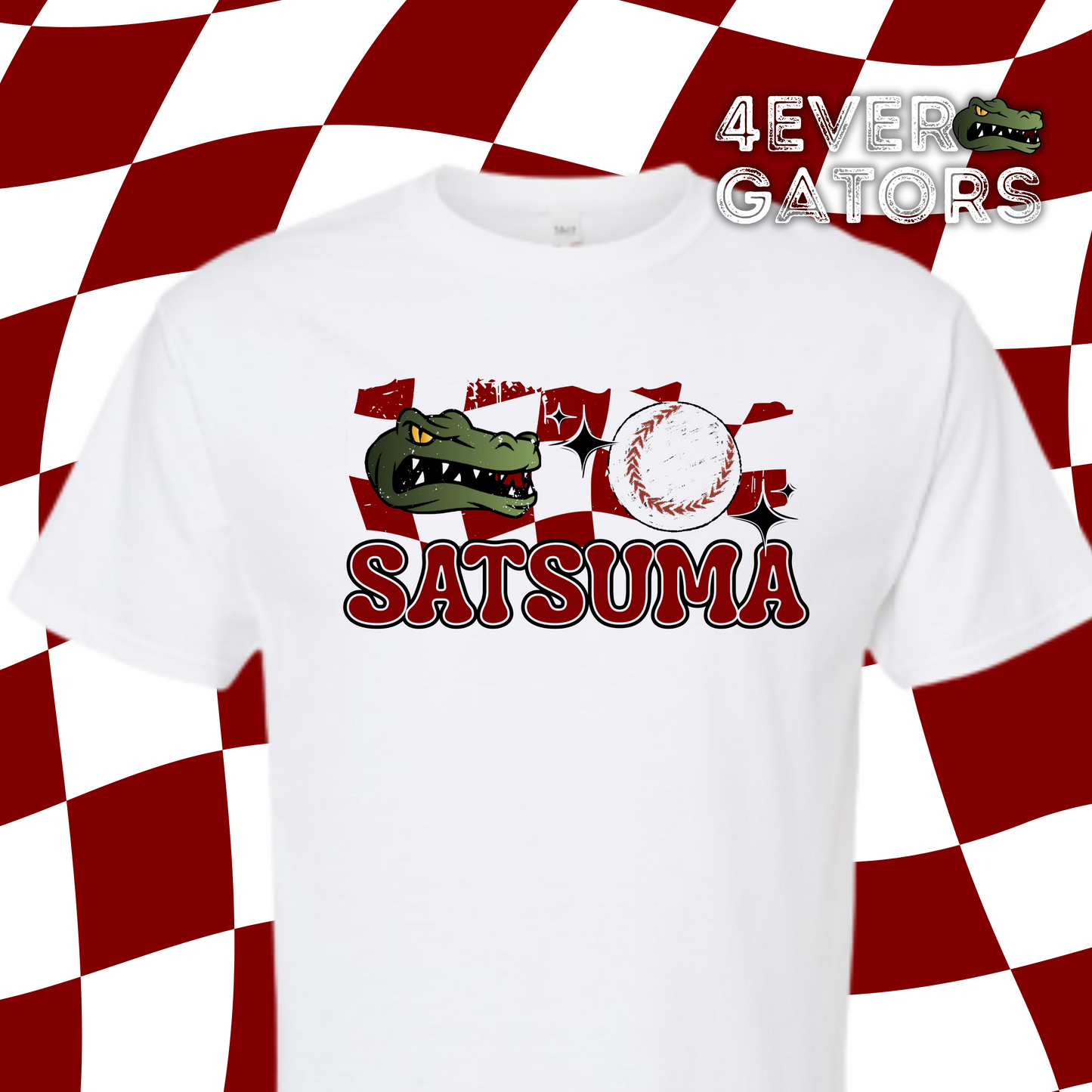 4EVER Gators~Retro check baseball