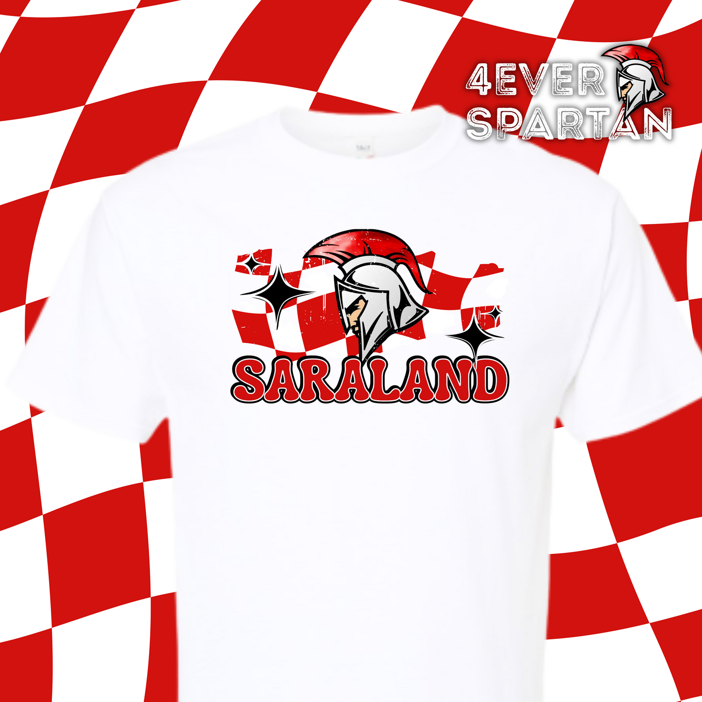 4EVER SPARTANS~Retro check mascot