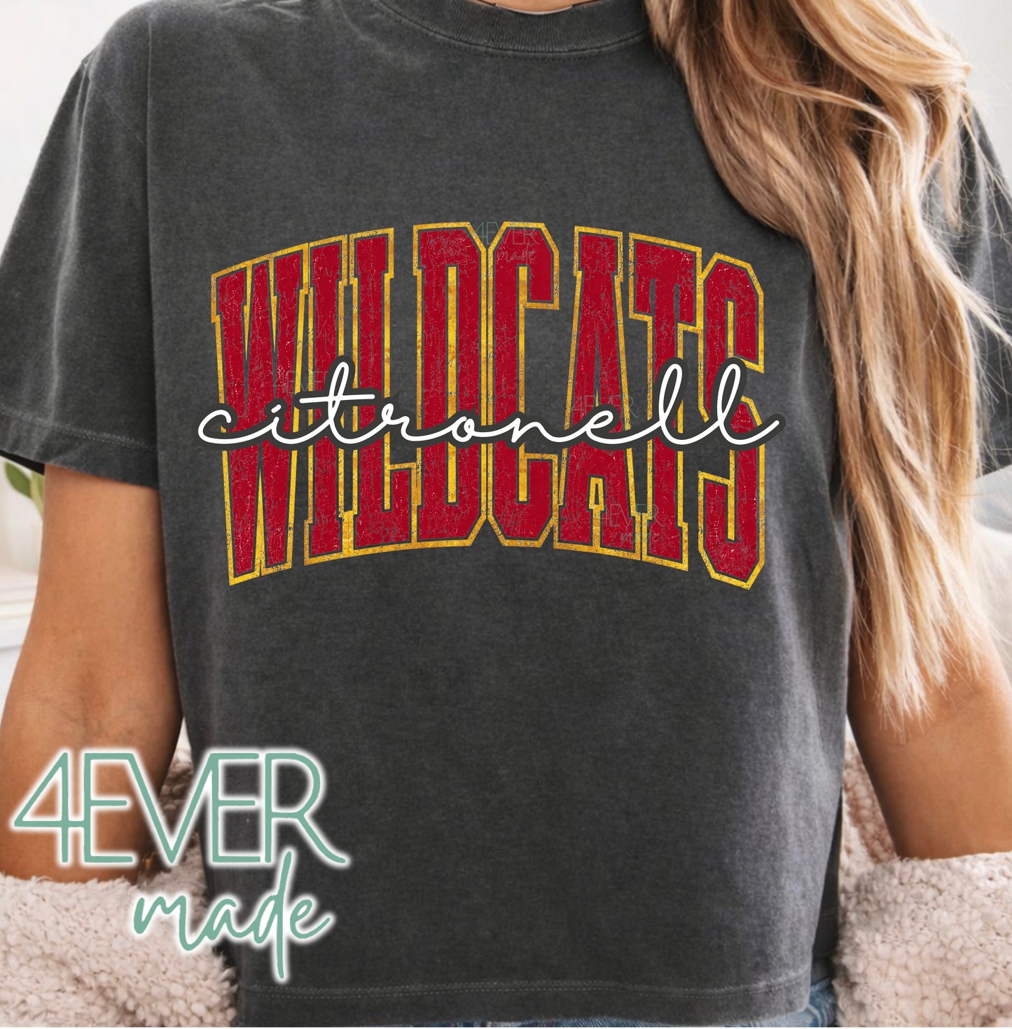4EVER WILDCATS- varsity script crop