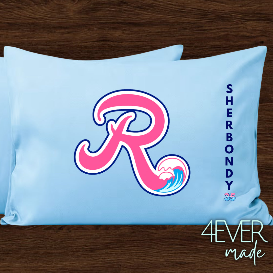Personalized Pillowcases and Pillows (Riptide)