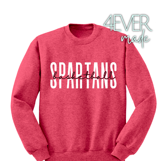 Spartans basketball sweatshirt (2 colors)