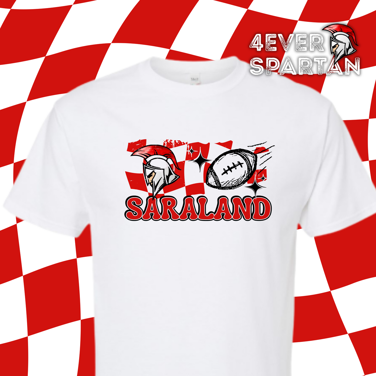 4EVER SPARTANS~Retro check football