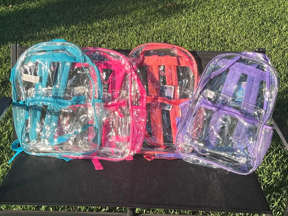 Full Size Clear Backpack