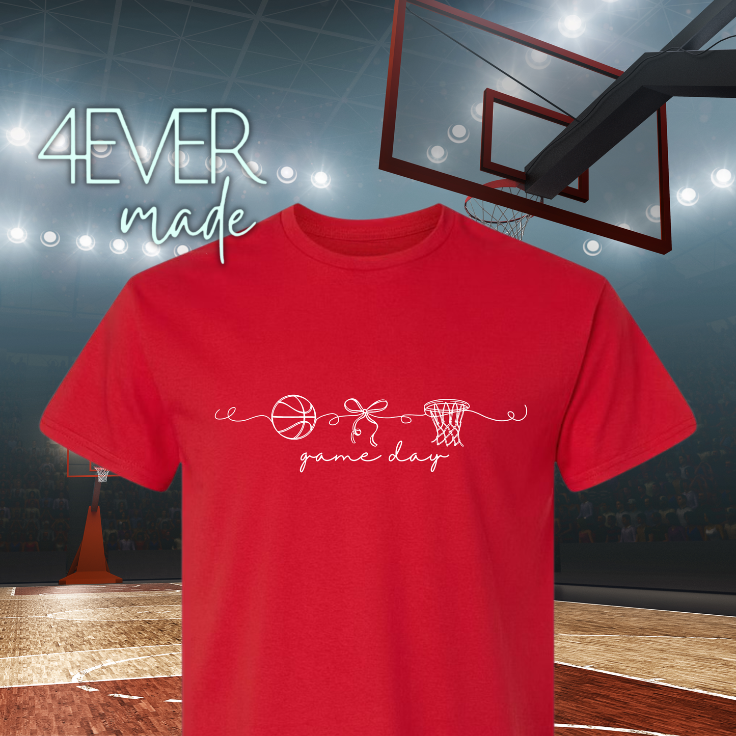 Doodle Basketball Red