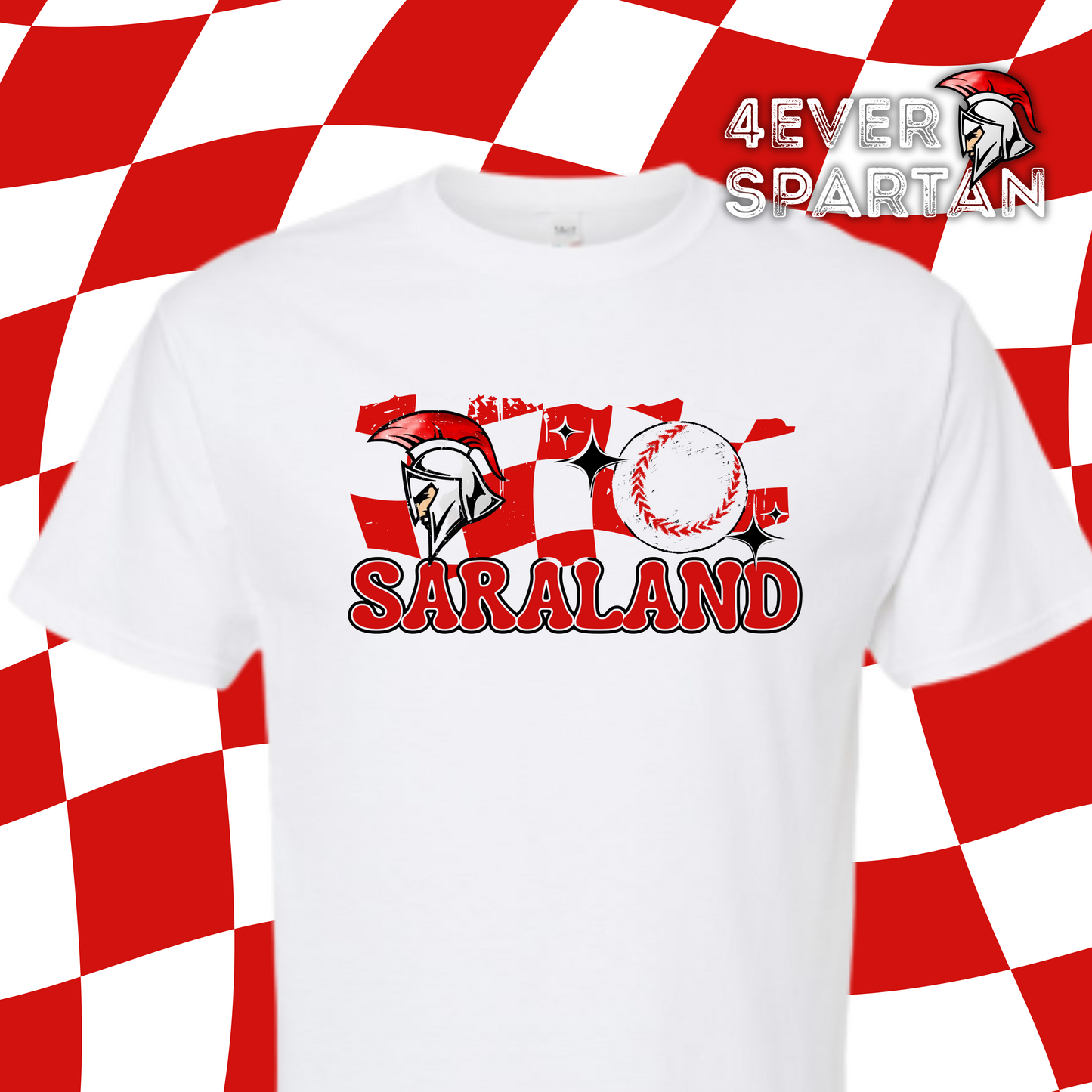 4EVER SPARTANS~Retro check baseball