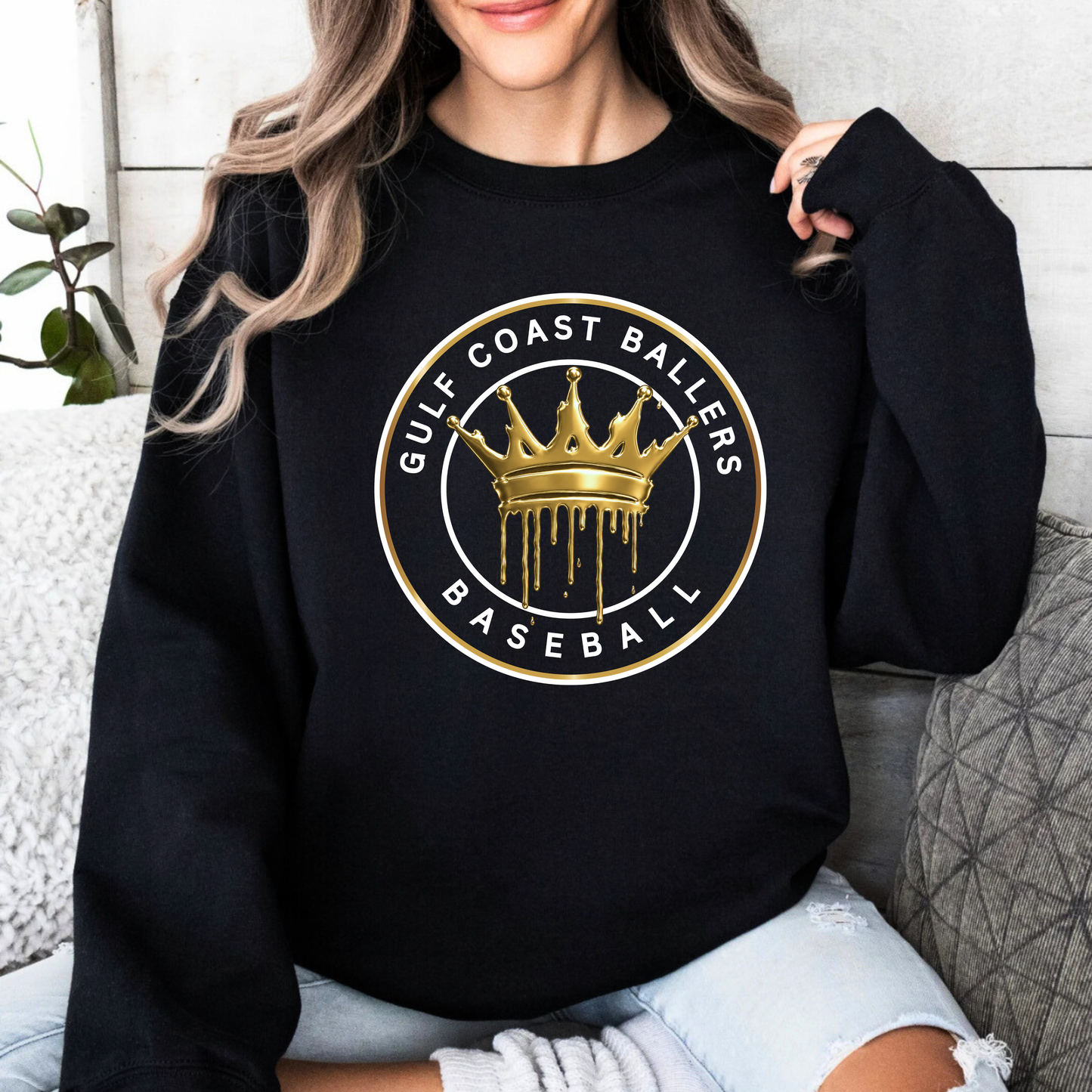Ballers baseball logo sweatshirt (2 colors)