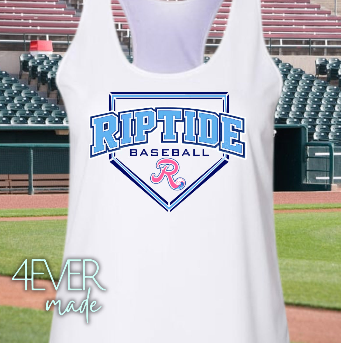 Riptide-blue plate