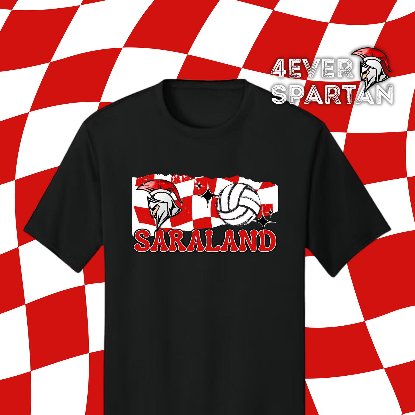 4EVER SPARTANS~Retro check volleyball