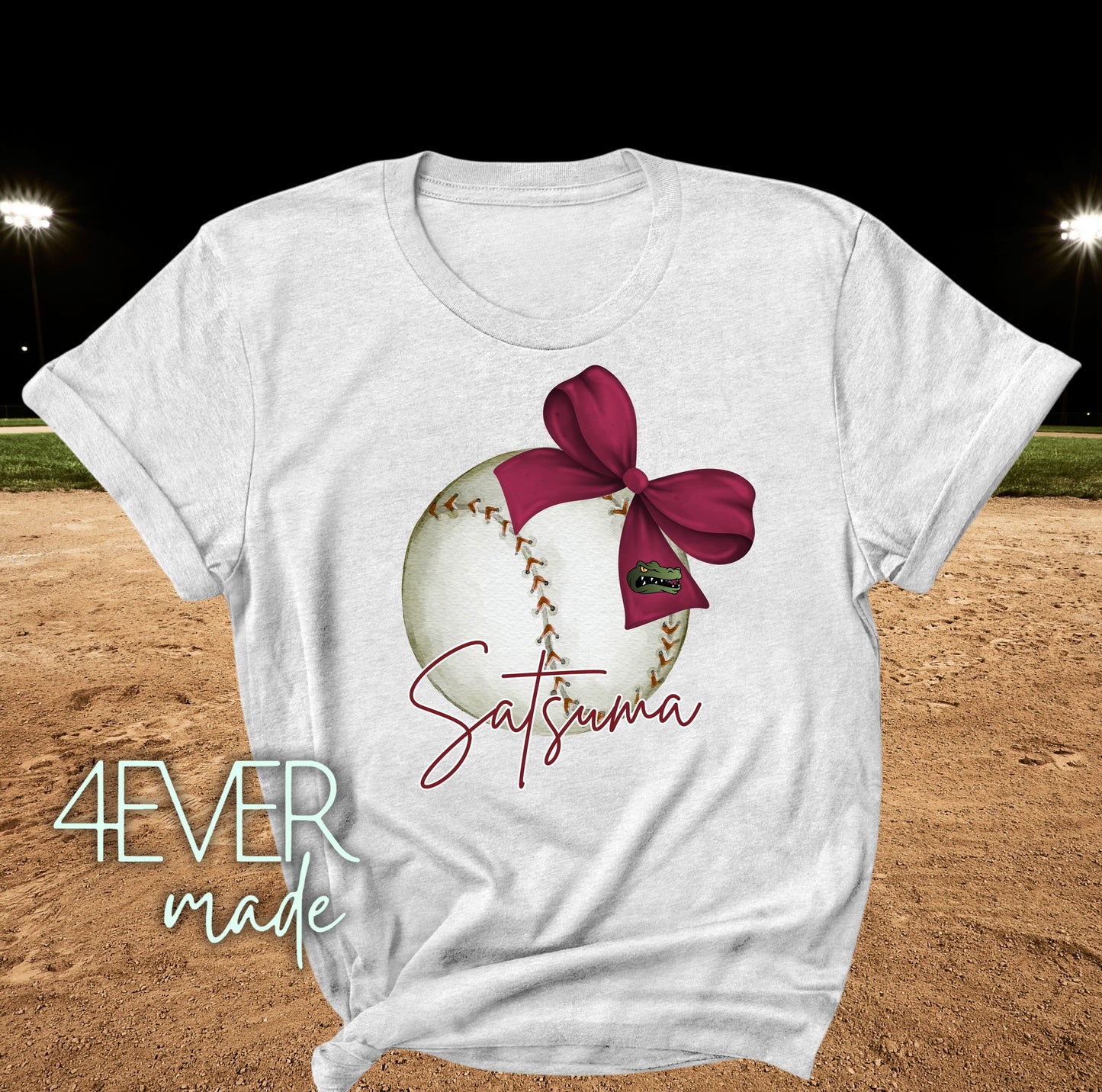 4EVER Gators~baseball bow