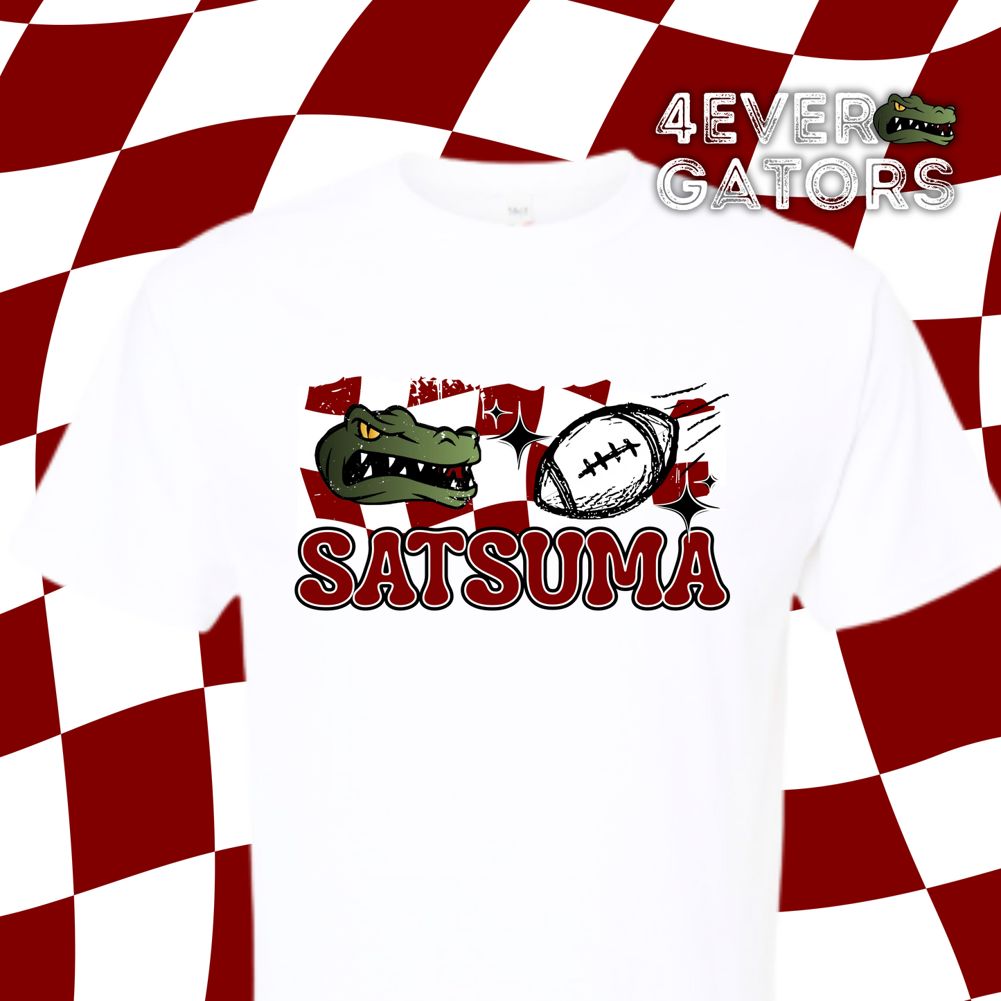 4EVER Gators~Retro check football