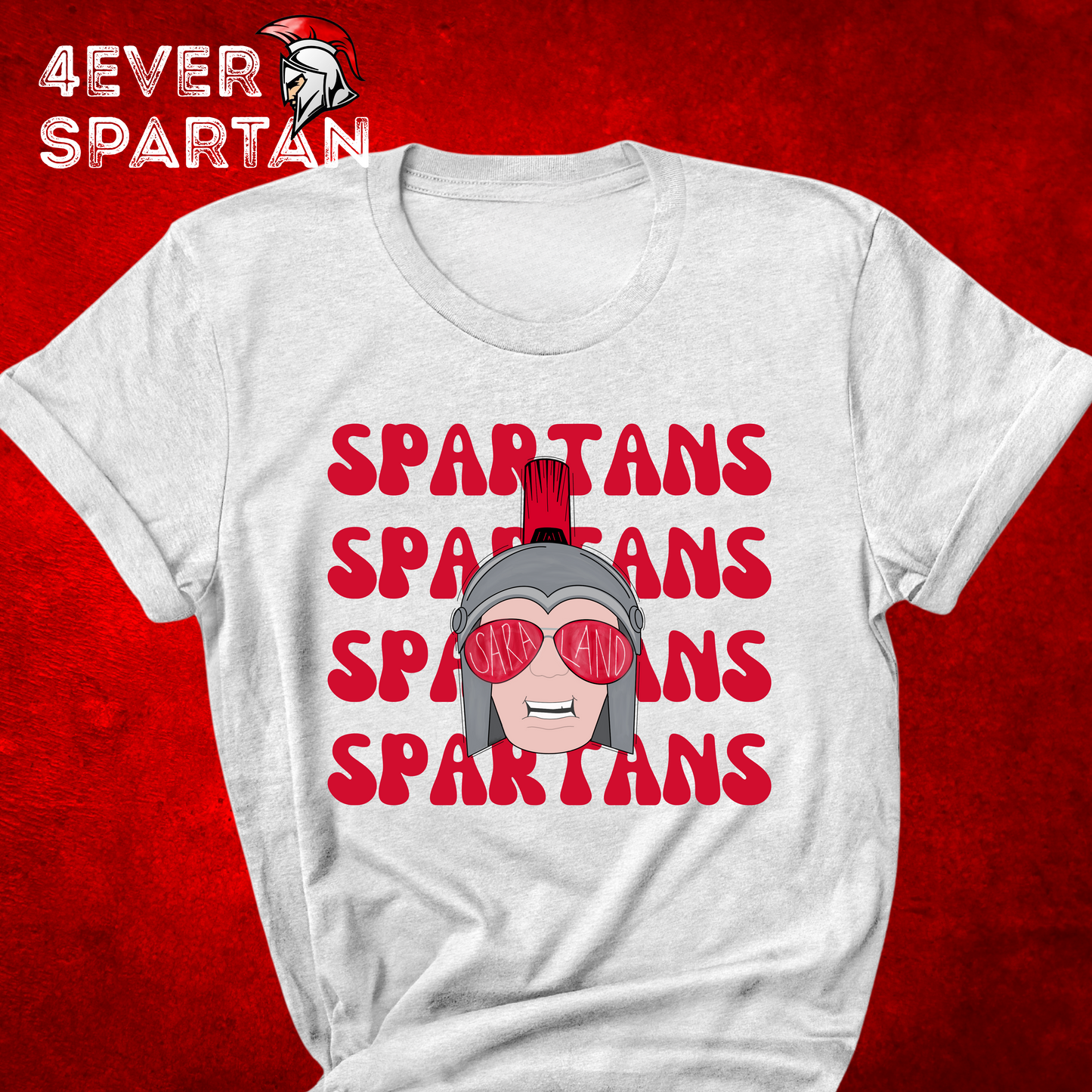 4EVER SPARTANS~Doodle Mascot retro