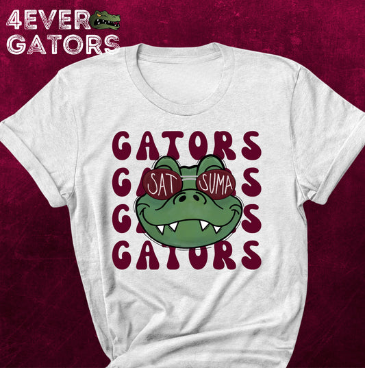 4EVER GATORS~doodle mascot retro