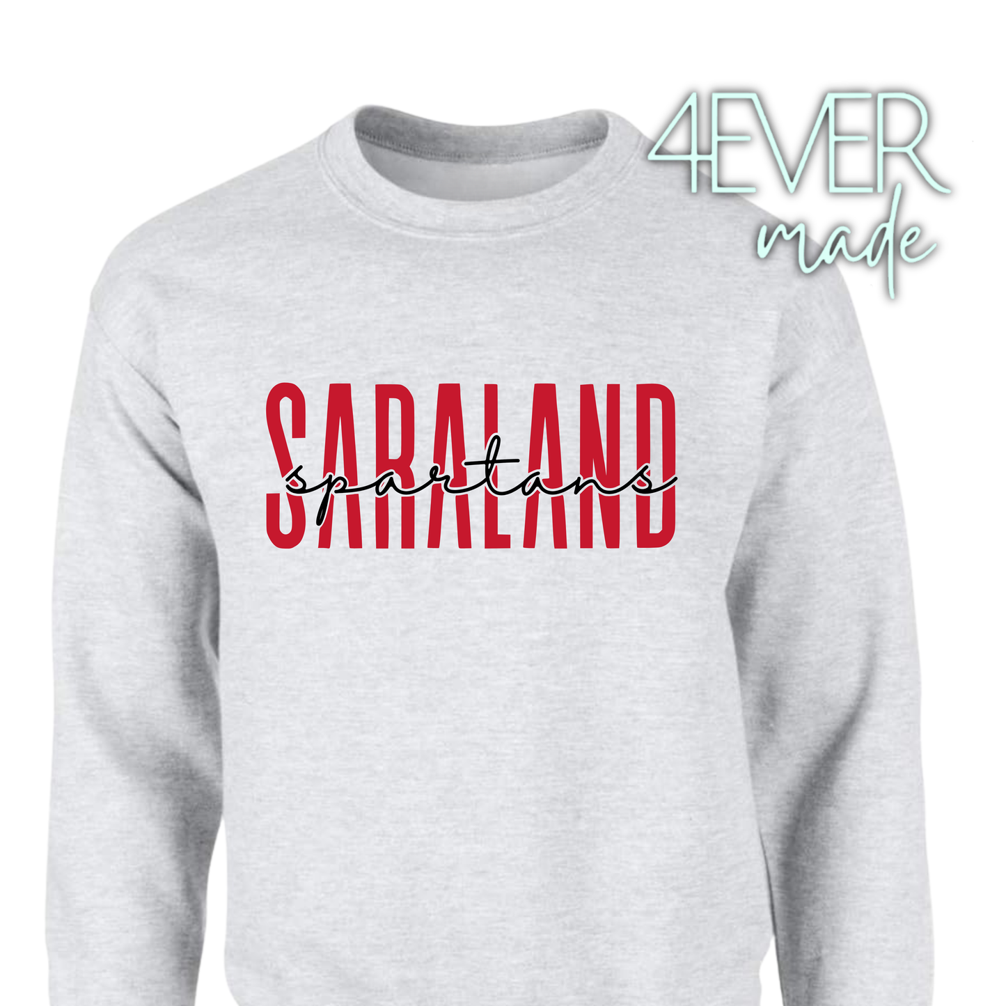 Youth Saraland Script spartans sweatshirt (2 colors)