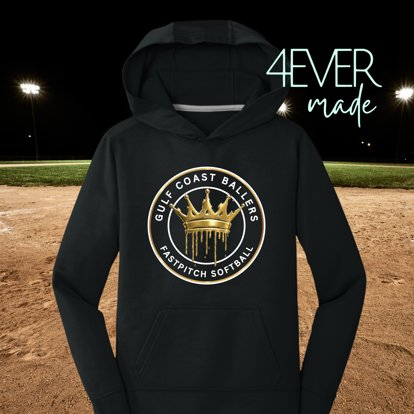 Ballers softball logo hoodie