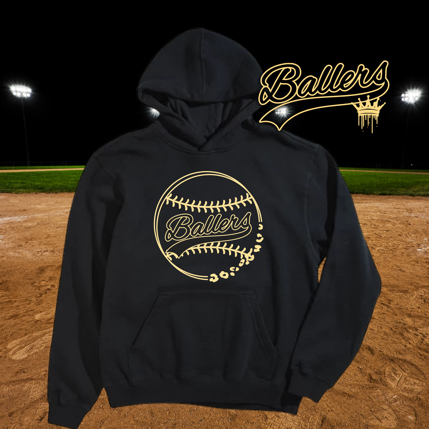 Ballers-Fall 2025- minimalist leopard ball hoodie