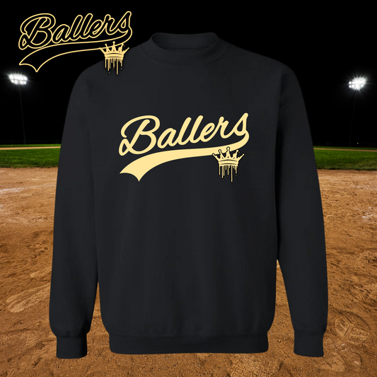 Gold Ballers crown crew sweatshirt