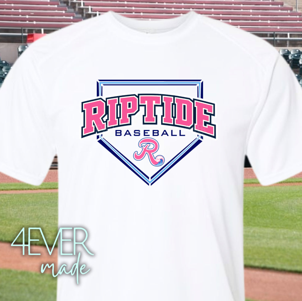 Riptide-pink plate