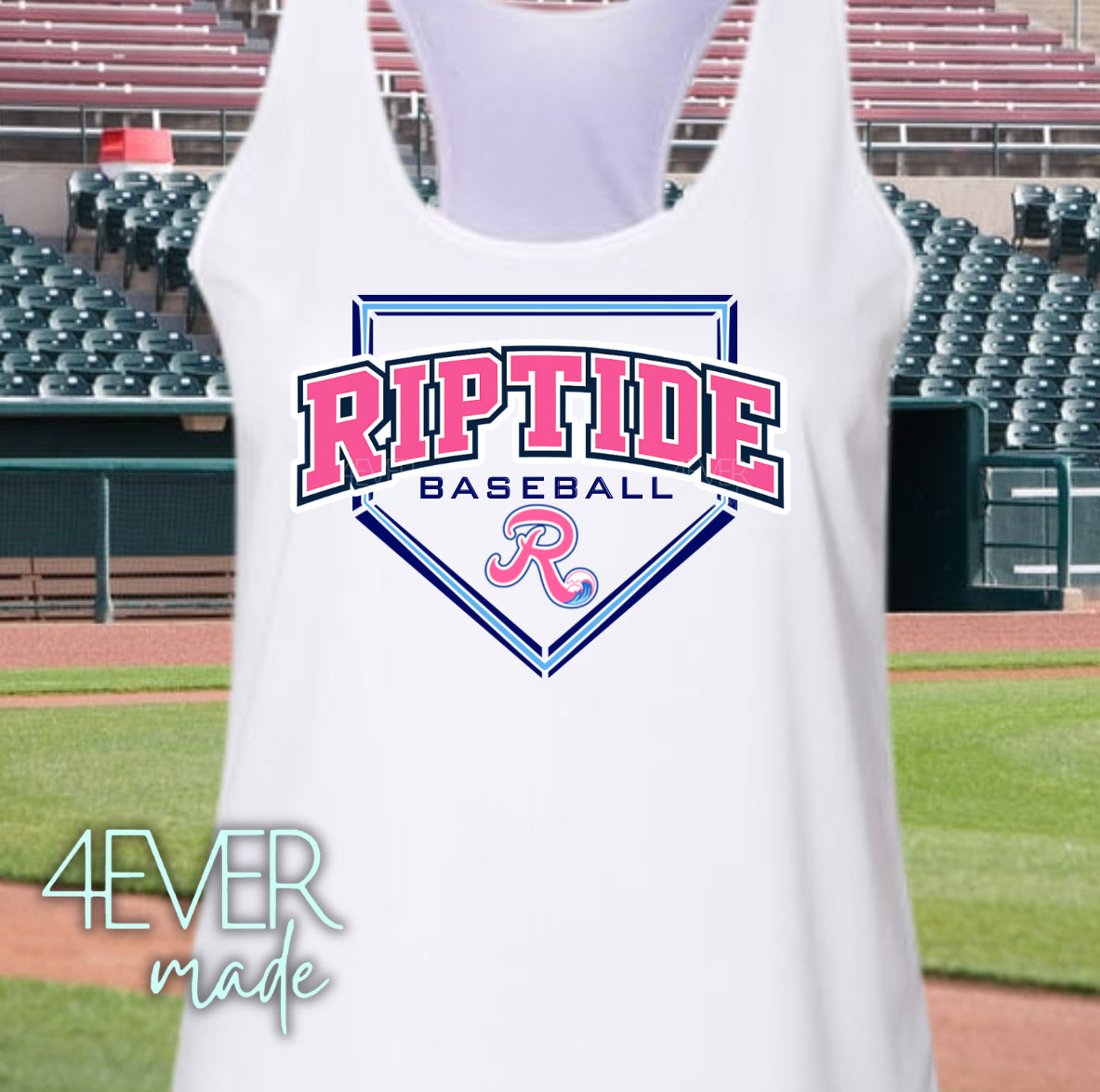 Riptide-pink plate
