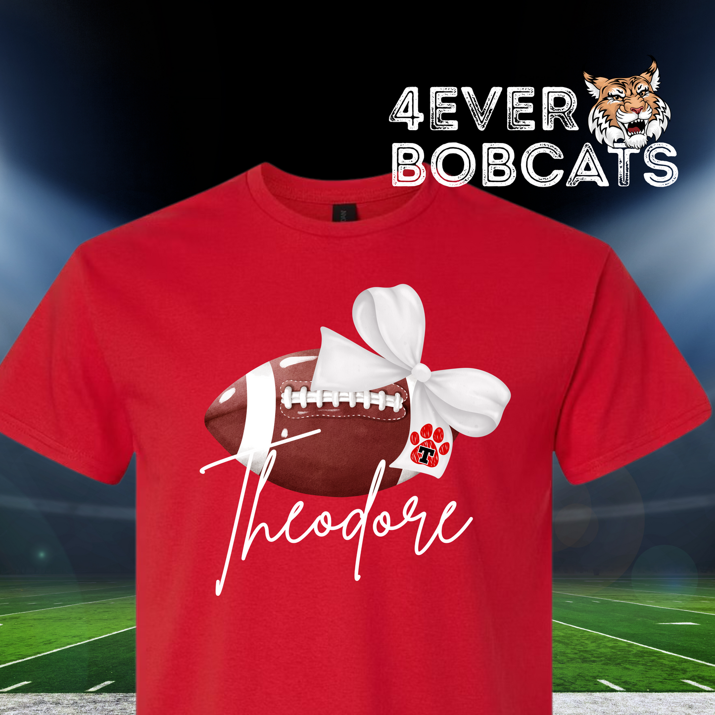 4EVER Bobcats~Football bow