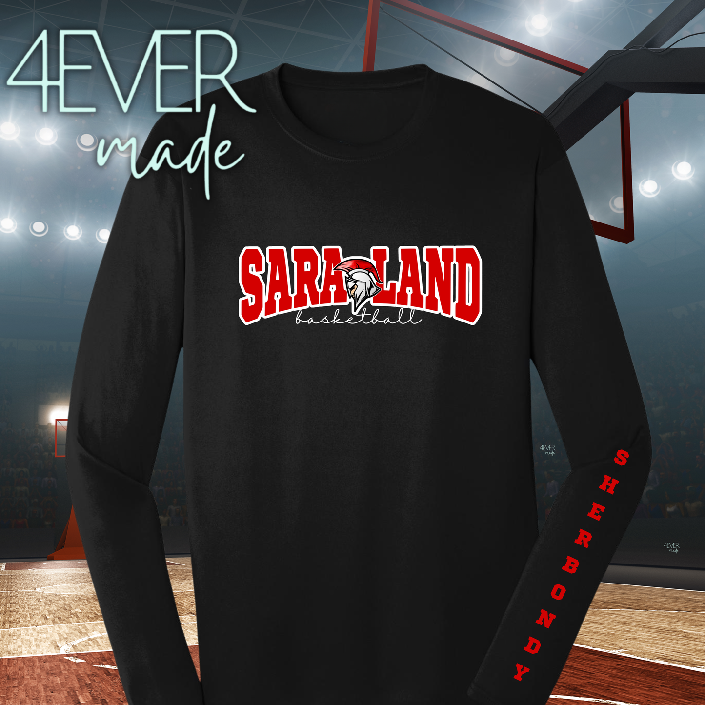 Saraland Basketball Script (2 colors)