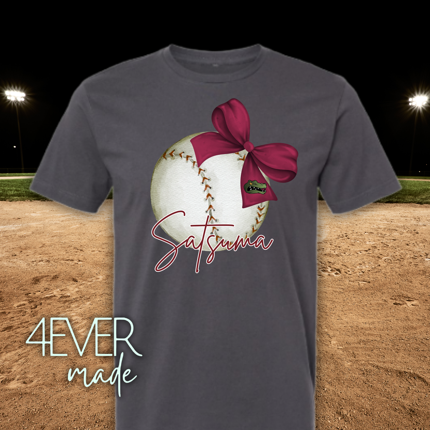4EVER Gators~baseball bow
