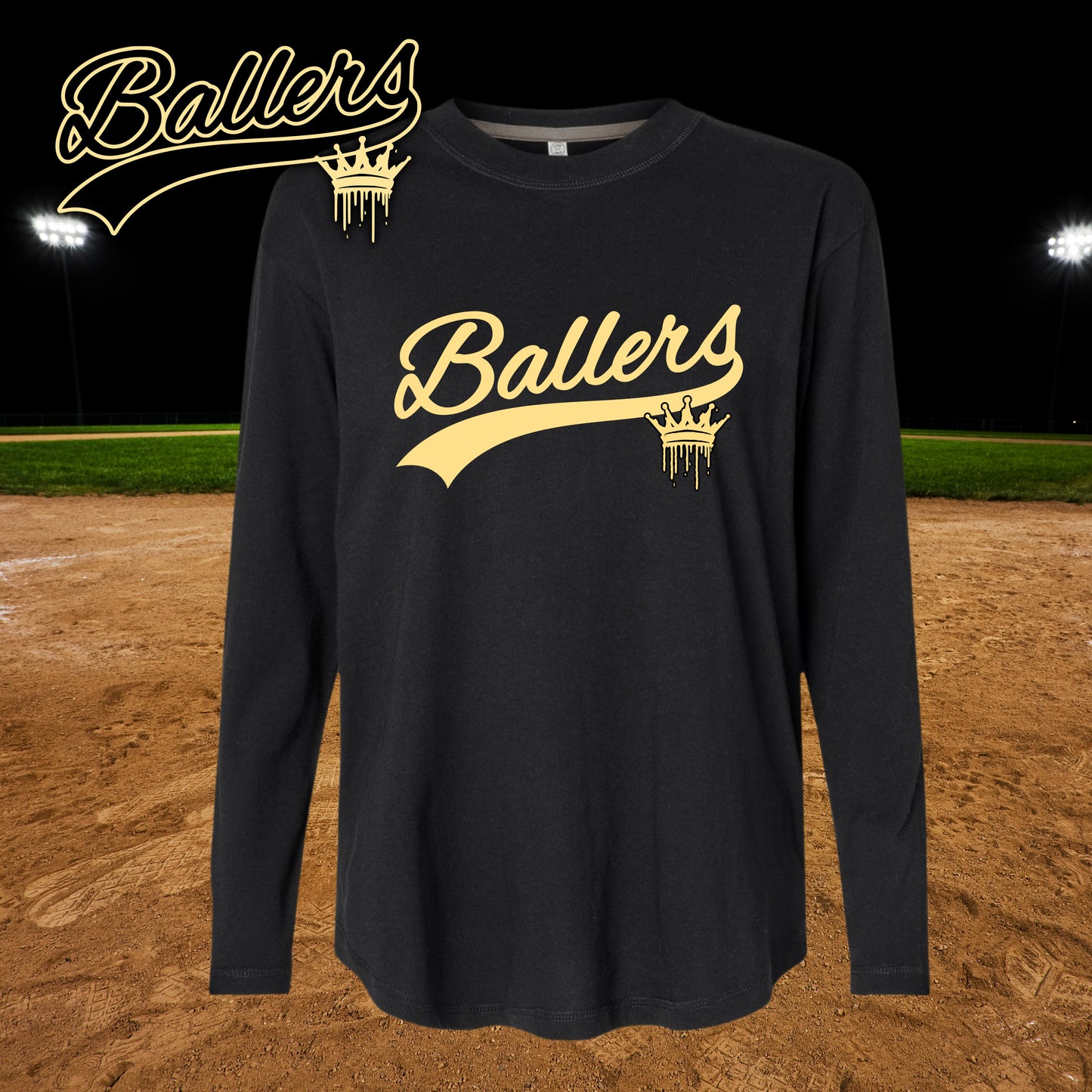 Ballers-Fall 2025-Gold Crown  long sleeve