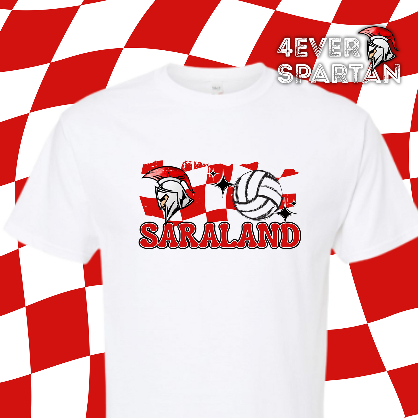 4EVER SPARTANS~Retro check volleyball