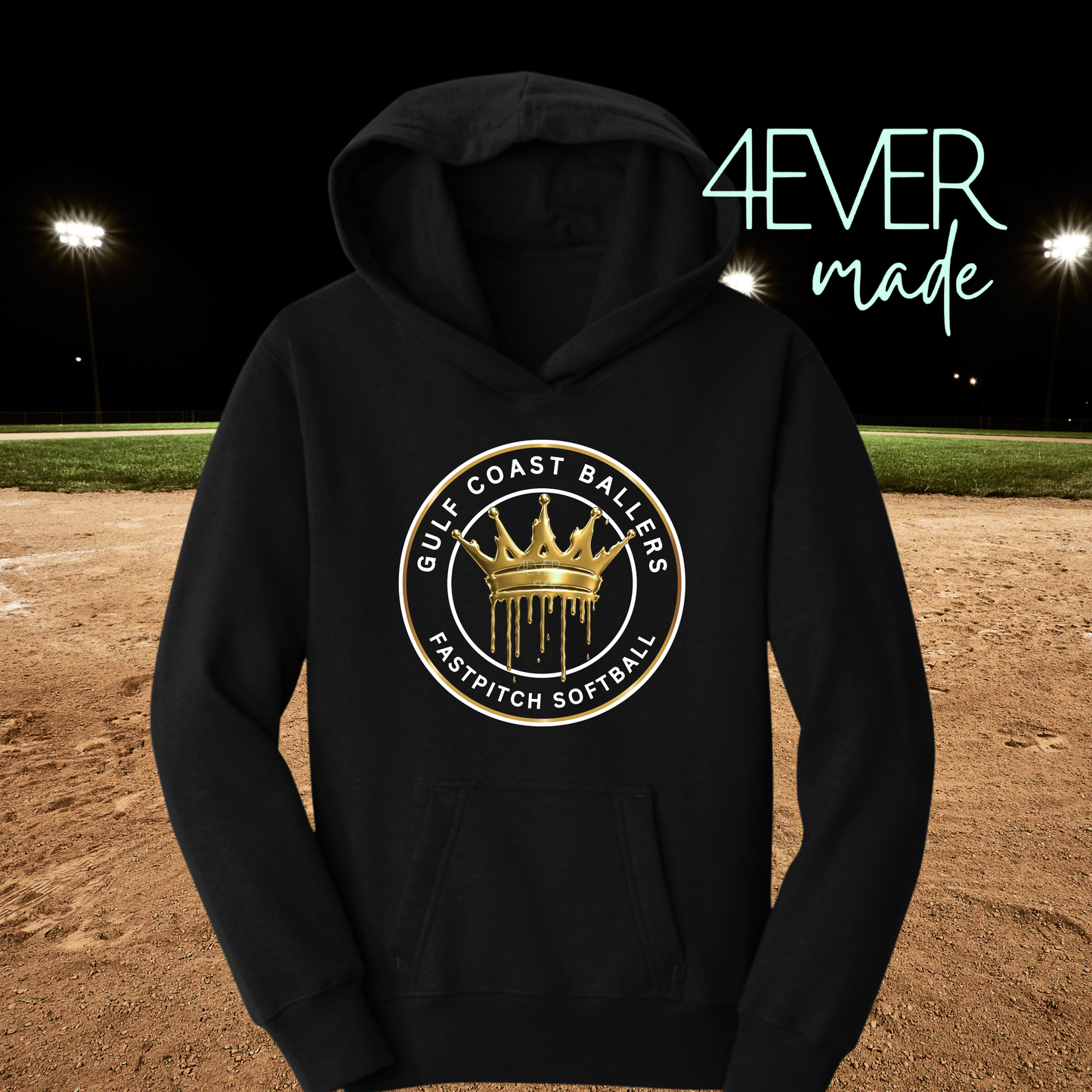 Ballers softball logo hoodie