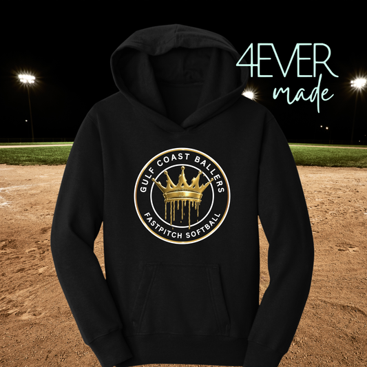 Ballers softball logo hoodie