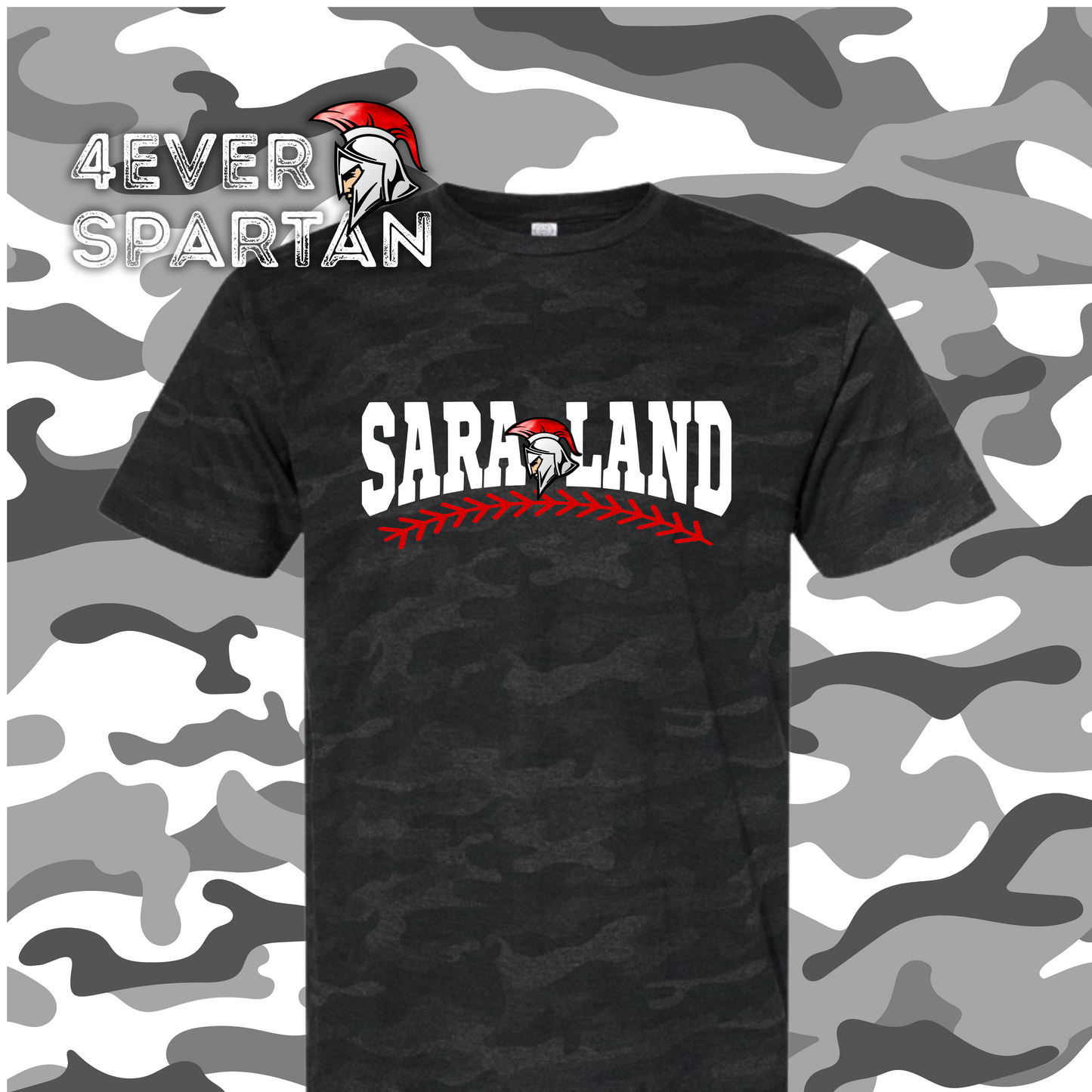 4EVER SPARTANS- Camo baseball/softball