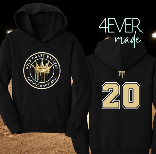 Ballers logo- hoodie front and back