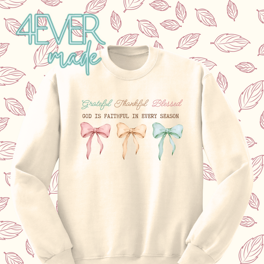 Grateful Thankful Blessed Sweatshirt